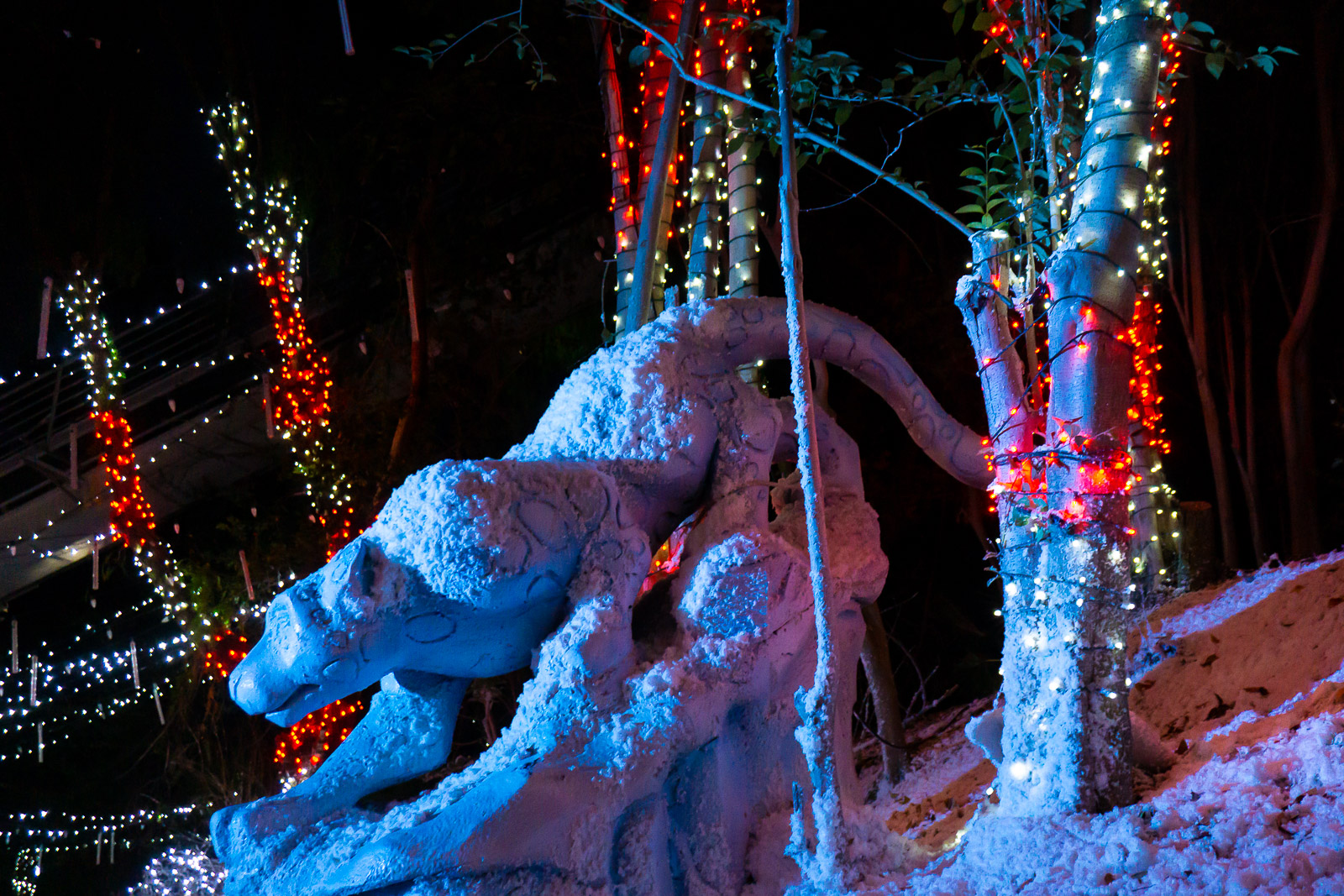 Holiday in the Park decorations