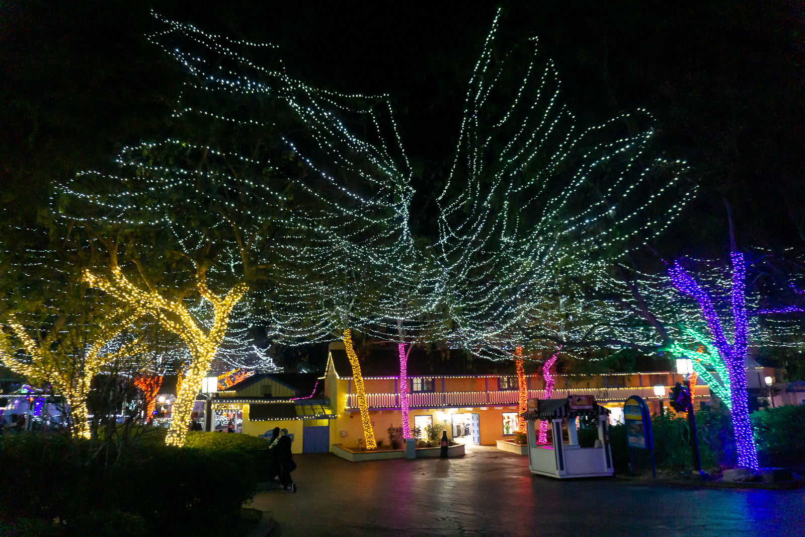 Holiday in the Park decorations